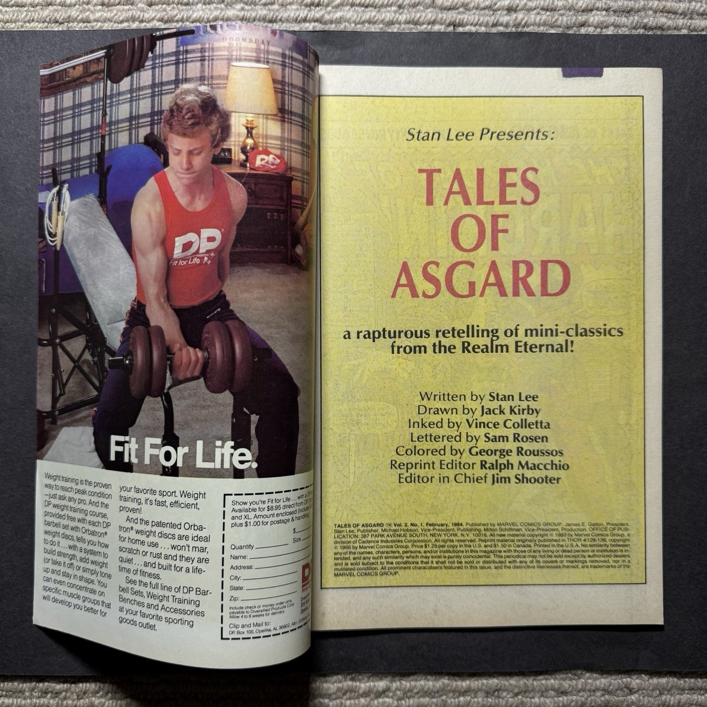 Tales Of Asgard 1 - Copper Age Marvel Comics 1984