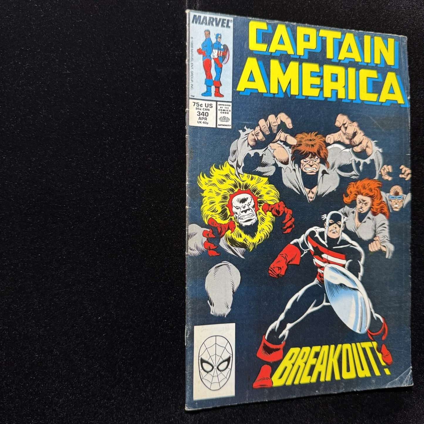 Captain America 340 - Copper Age Marvel Comics 1988