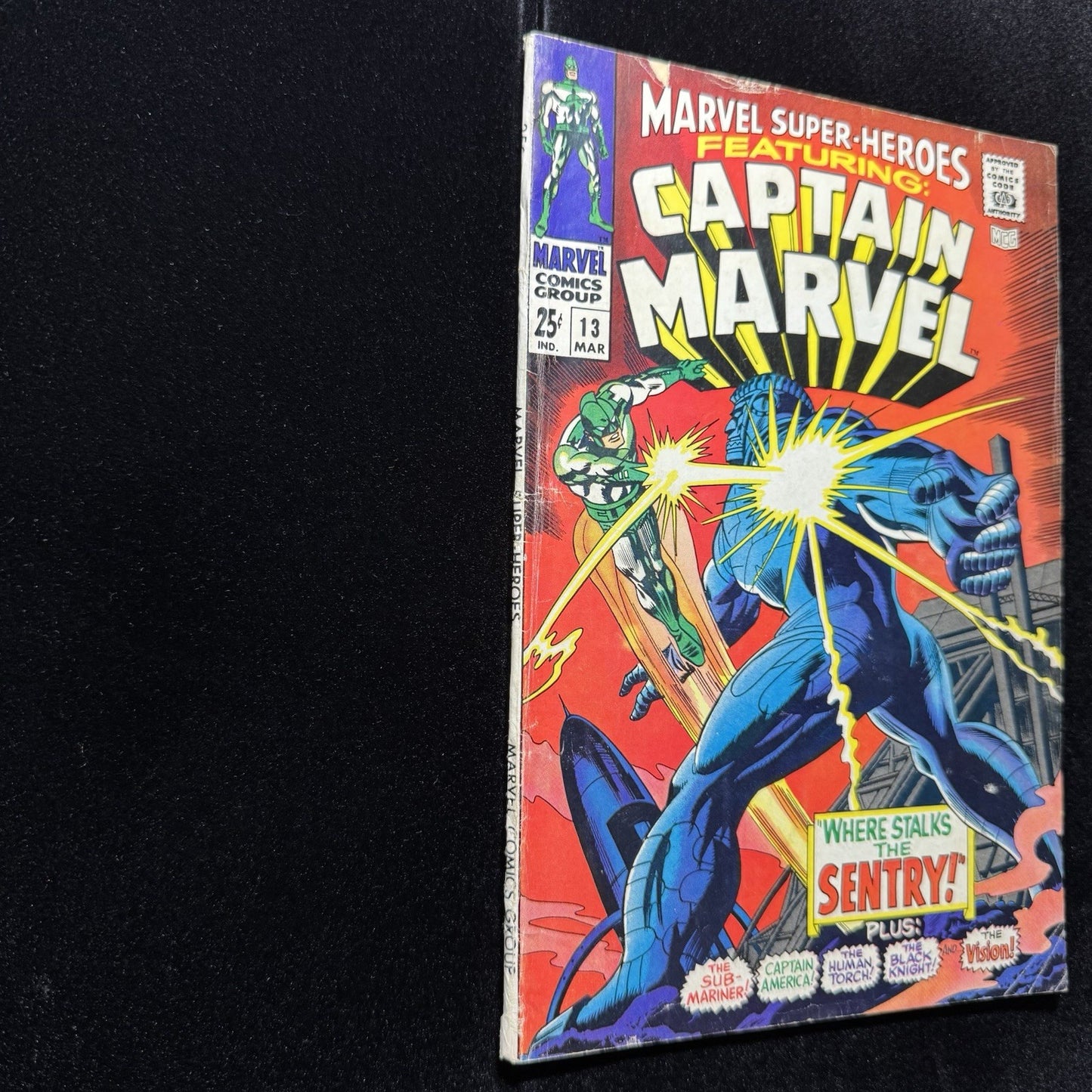 Marvel Super-Heroes 13 - 1st App Carol Danvers - Silver Age Marvel Comics 1968