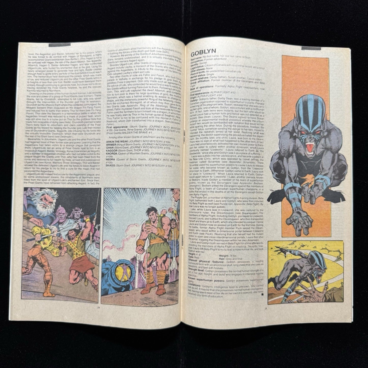 The Official Handbook of the Marvel Universe 3 - Copper Age Marvel Comics 1989