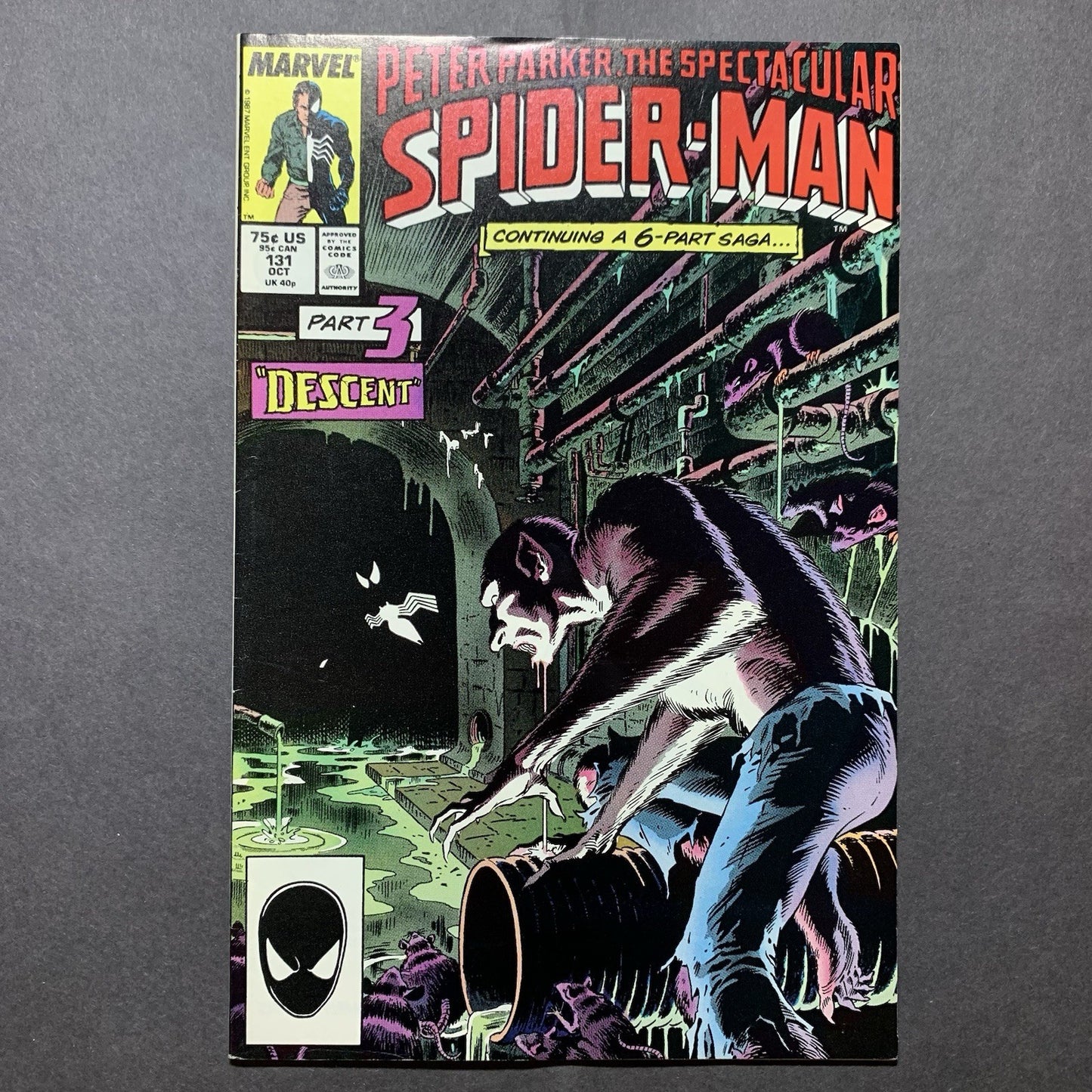 Spectacular Spider-Man 131/ Copper Age Marvel Comics 1987/ High Grade