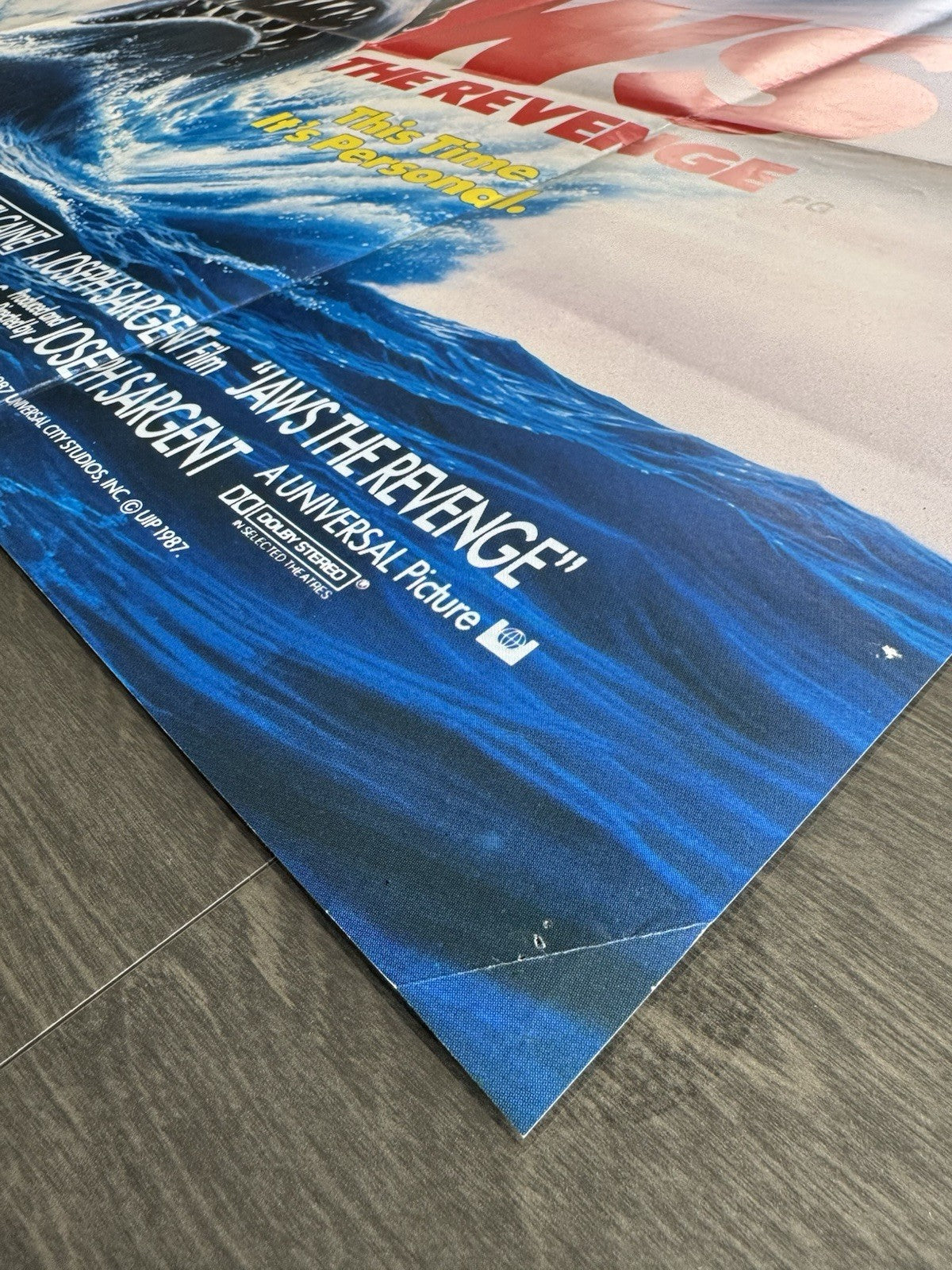 Jaws The Revenge (Jaws 4) 1987 - Original UK Quad Cinema Poster – Folded