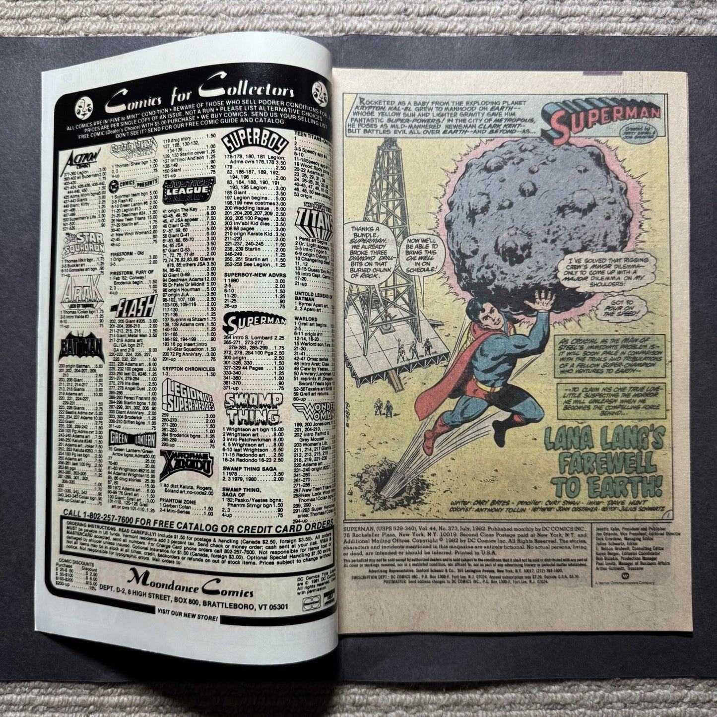 Superman 373 - Bronze Age Dc Comics 1982