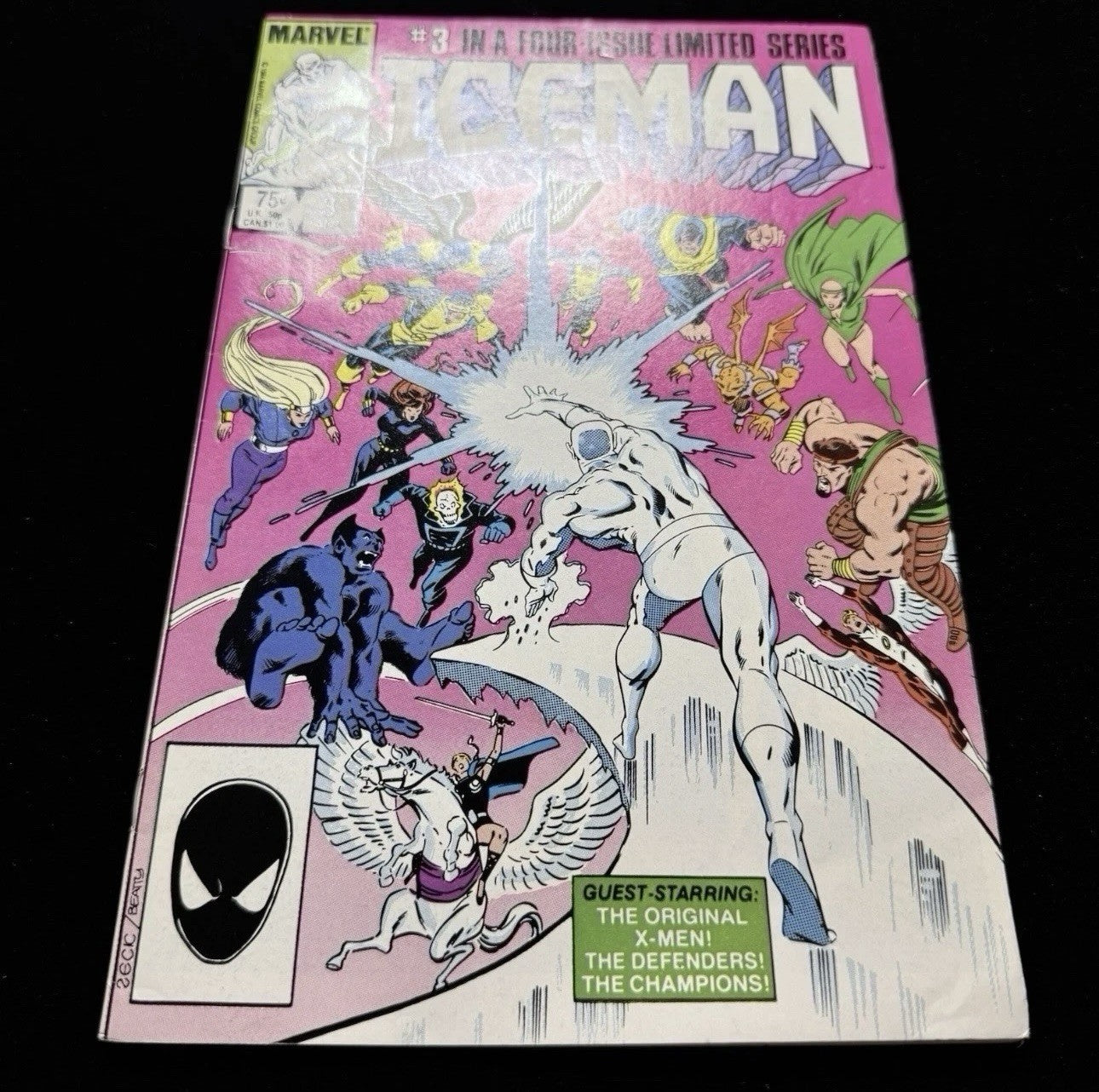 Iceman 3 - 1st Full Appearance Of Oblivion - Copper Age Marvel Comics 1985