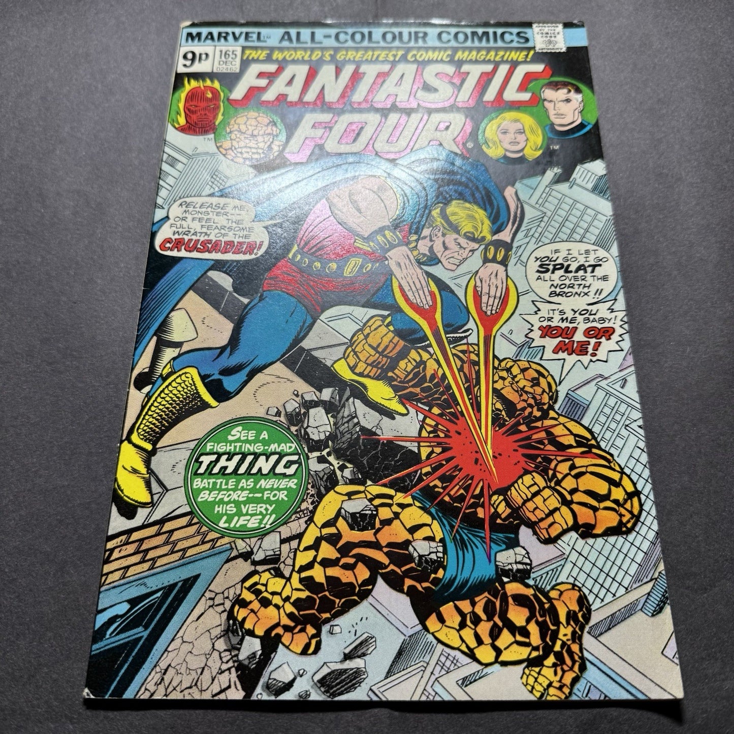 Fantastic Four 165  - Death Of The Crusader - Bronze Age Marvel Comics 1975
