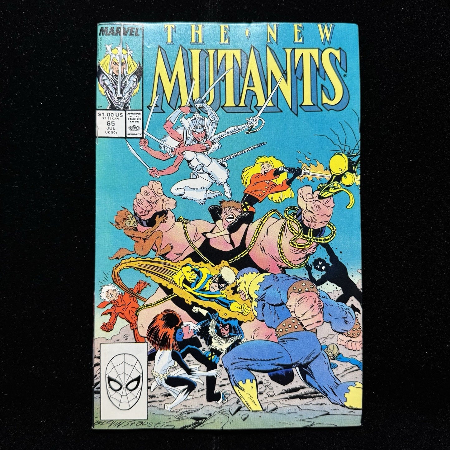 New Mutants 65 - Debut Of Magik Suit Of Armor - Copper Age Marvel Comics 1988