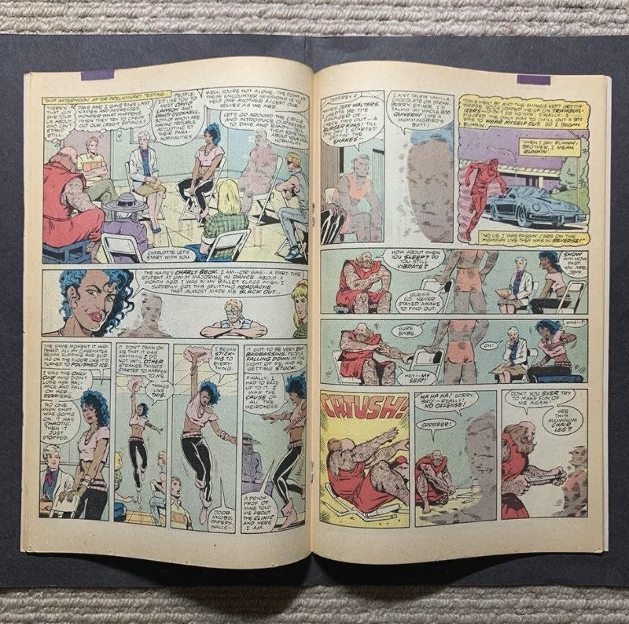D.P.7 1 - 1st Team Appearance Of D.P.7 - Copper Age Marvel Comics 1986