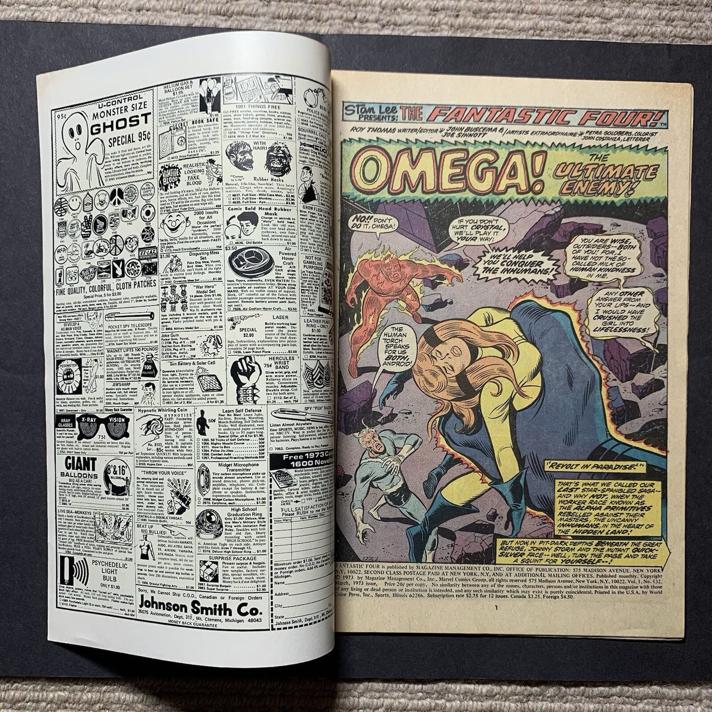 Fantastic Four 132/ Bronze Age Marvel Comics 1973/ VF+