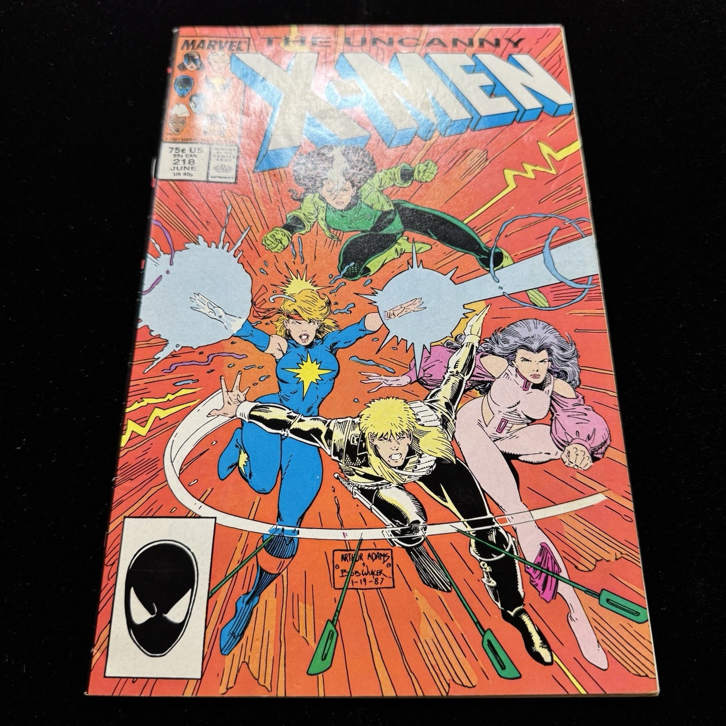 Uncanny X-Men 218 - Copper Age Marvel Comics 1987