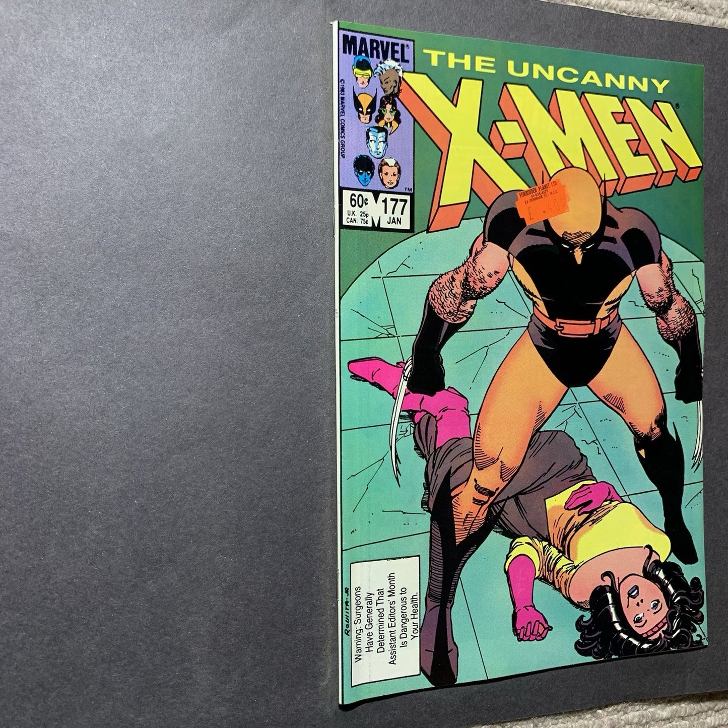 Uncanny x-men 177/ copper age marvel comics 1984