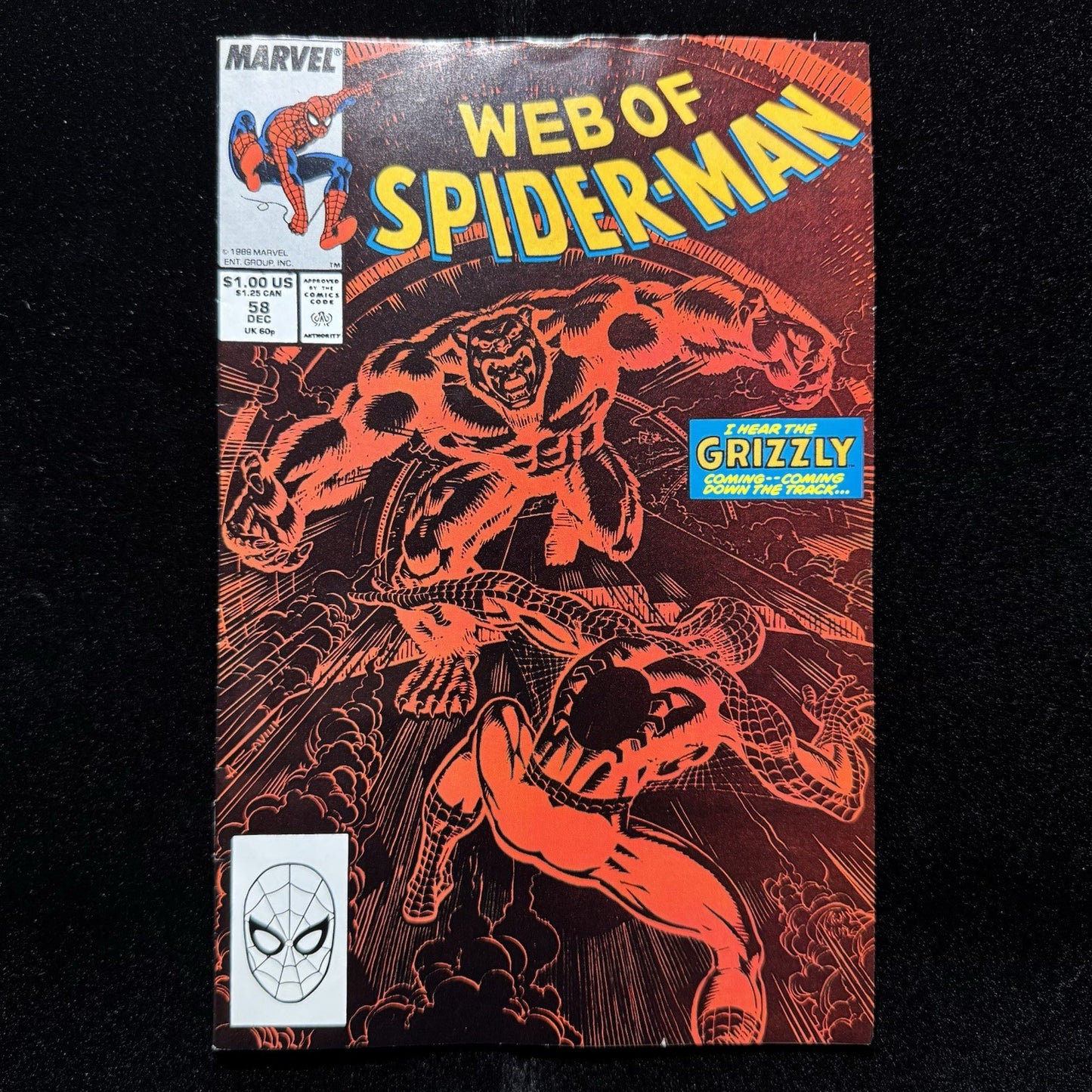 Web Of Spider-Man 58 - Copper Age Marvel Comics 1990