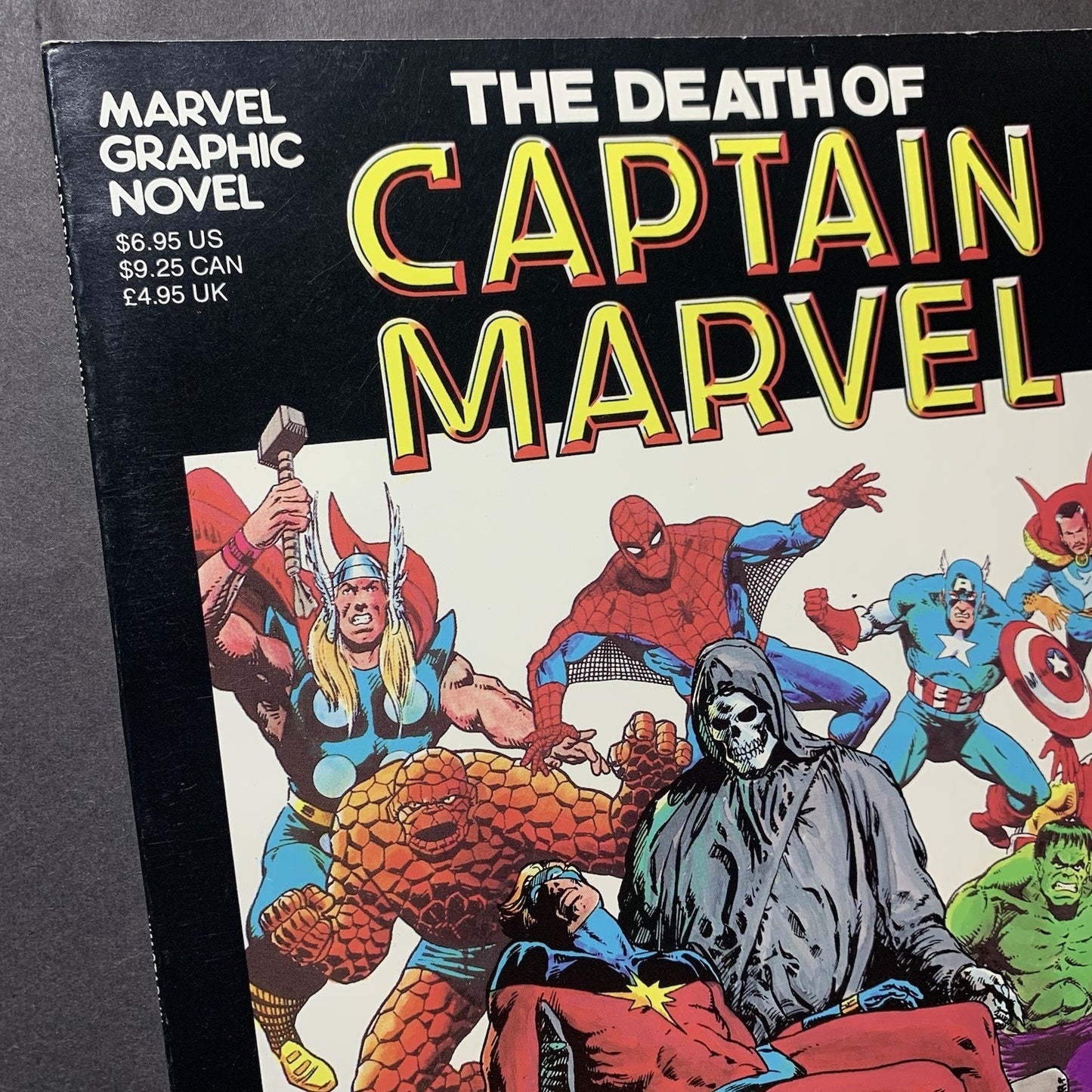 Marvel Graphic Novel 1 Death Of Captain Marvel/ Bronze Age Marvel Comics 1982
