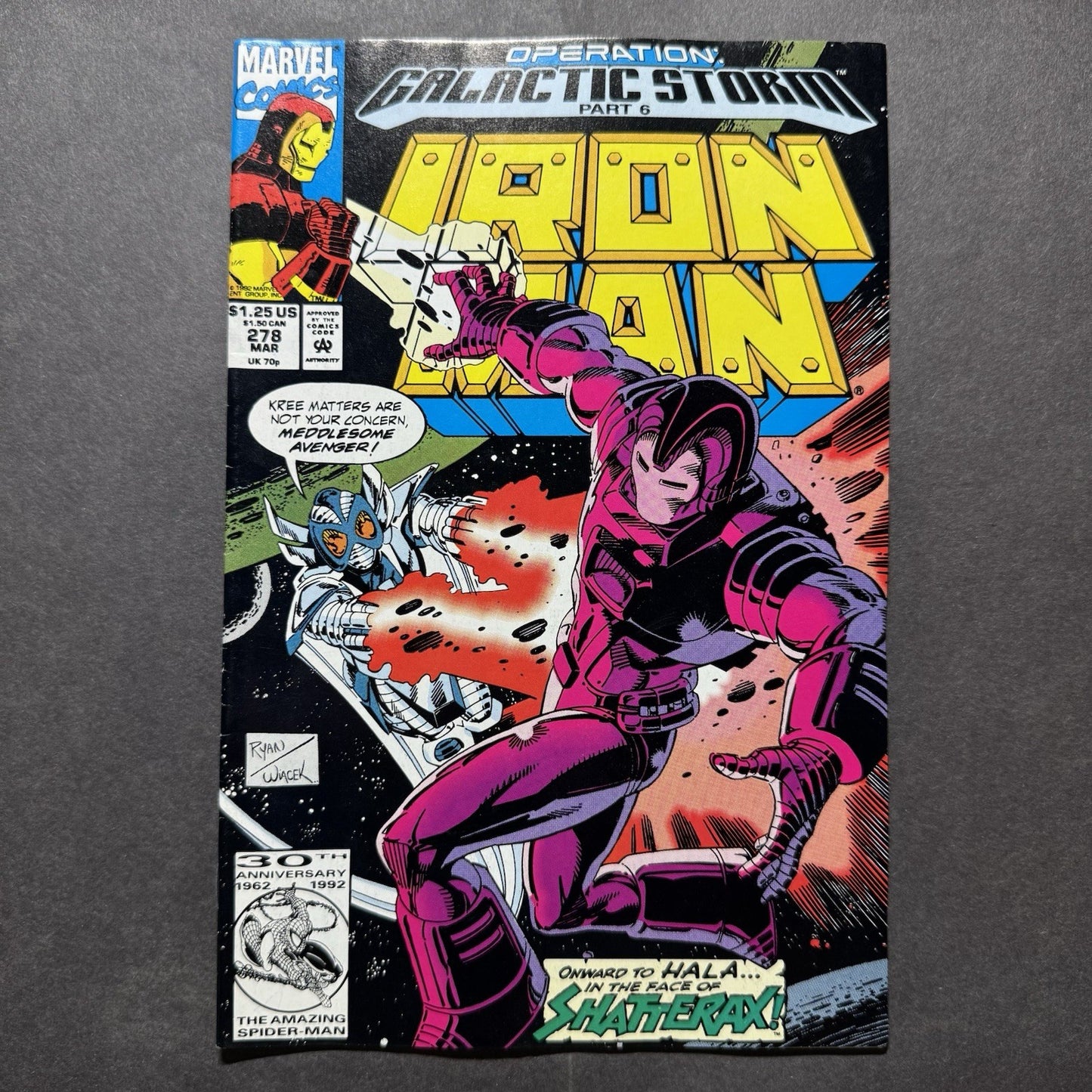 Iron Man 278 - 1st App Of Shatterax - Debut Of Iron Mans Space Armor - 1992