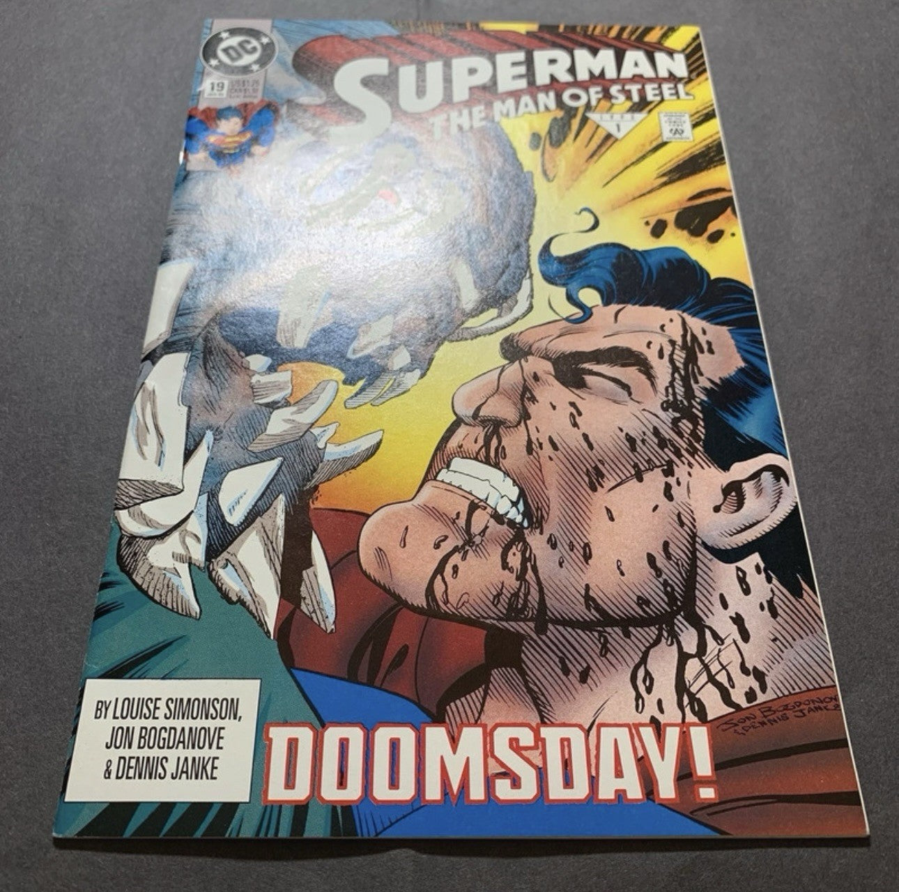 Superman Man Of Steel 19 - Doomsday Fully Revealed - Modern Age Dc Comics 1993