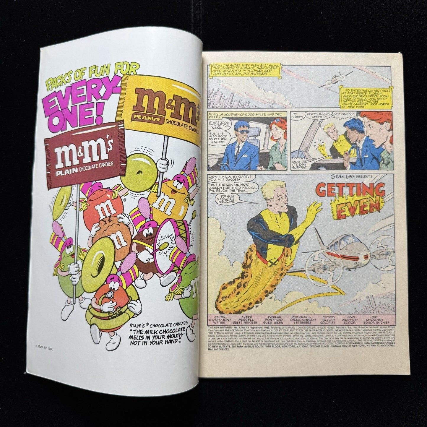 New Mutants 43 - Copper Age Marvel Comics 1986