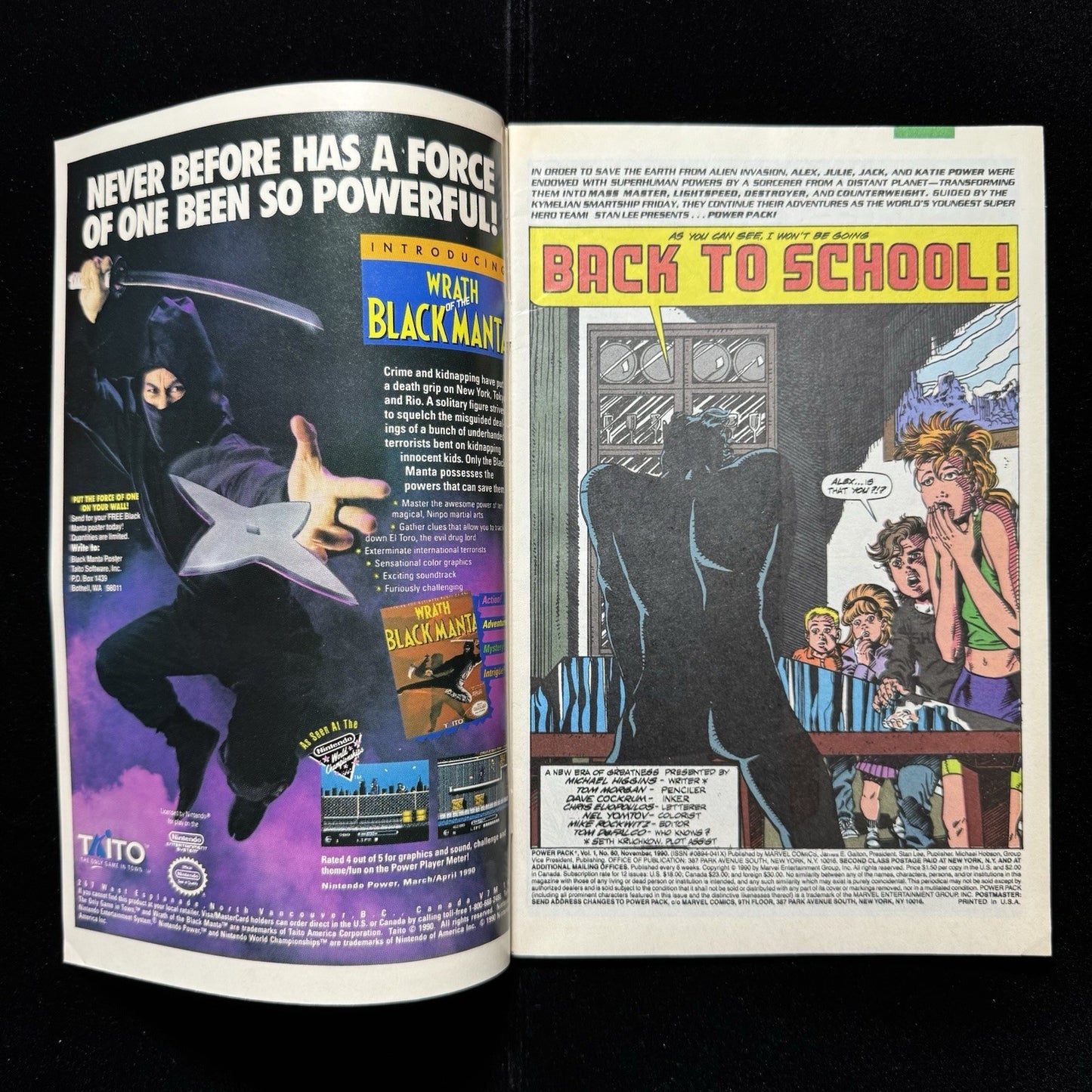 Power Pack 60 - Copper Age Marvel Comics 1990