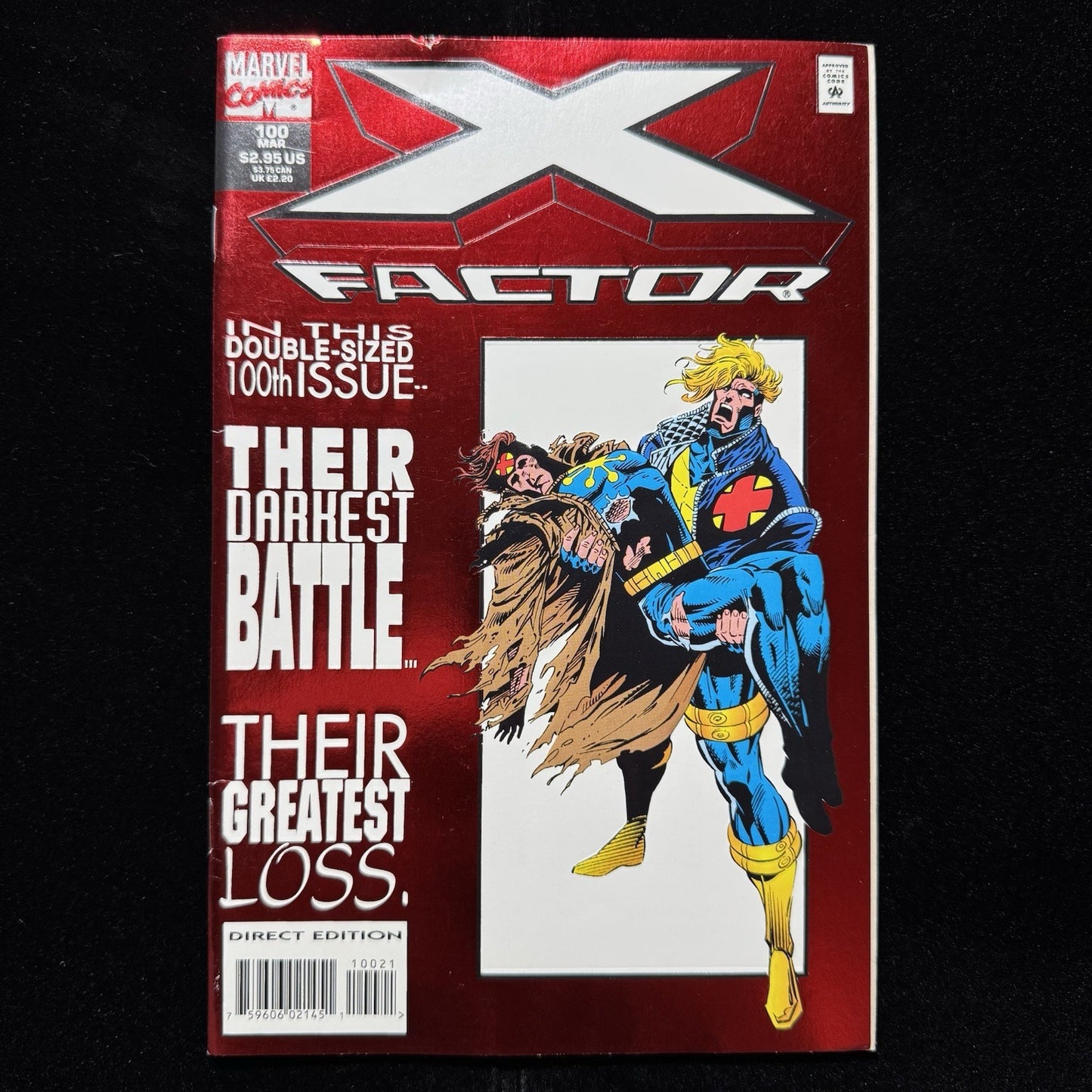X-Factor 100 - Variant Foil Cover - Modern Age Marvel Comics 1994
