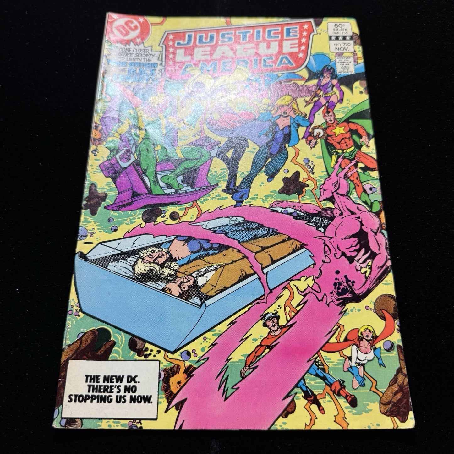 Justice League 220 - Origin Of Black Canary - Bronze Age Dc Comics 1983