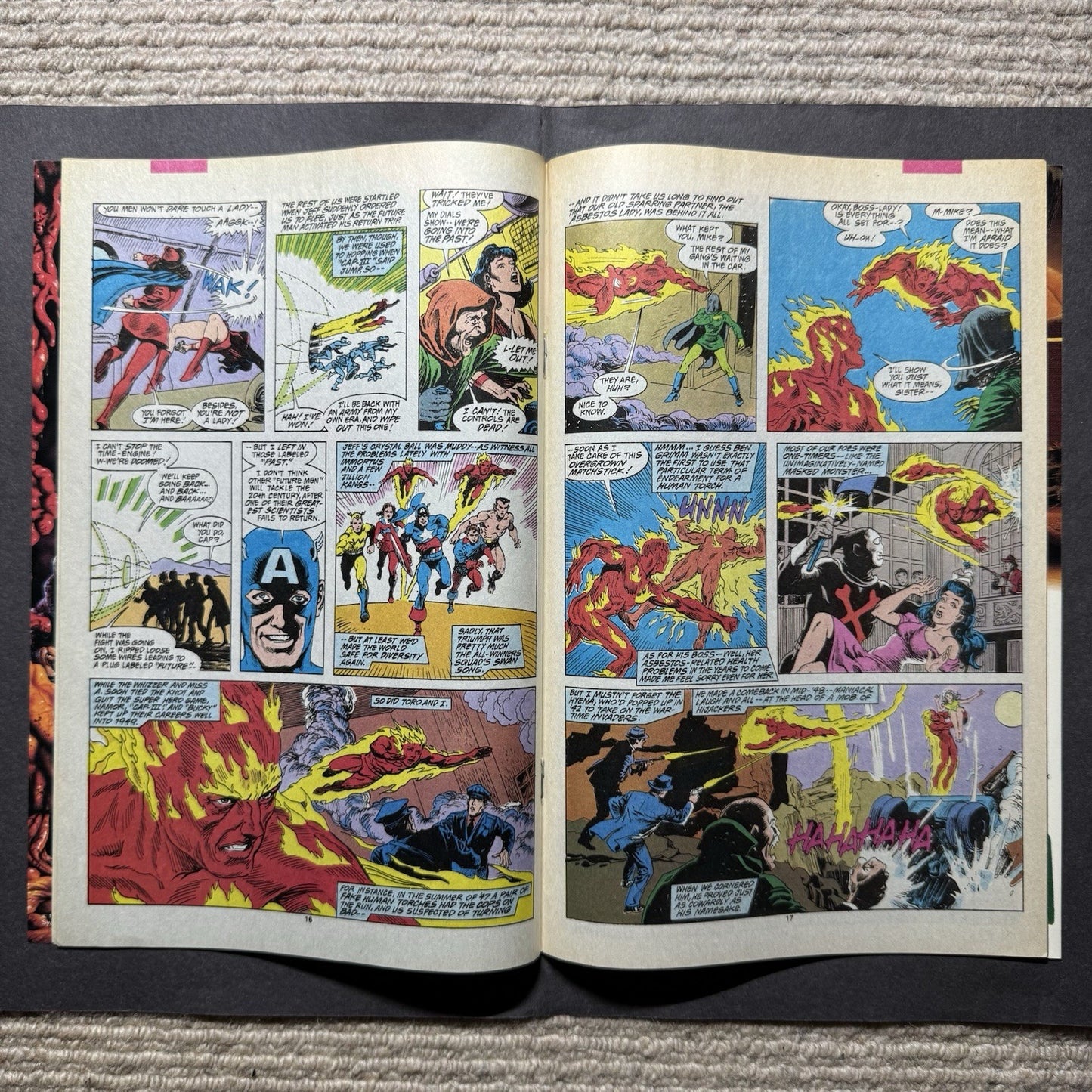 Human Torch 1-4 Full Set/ Copper Age Marvel Comics 1990
