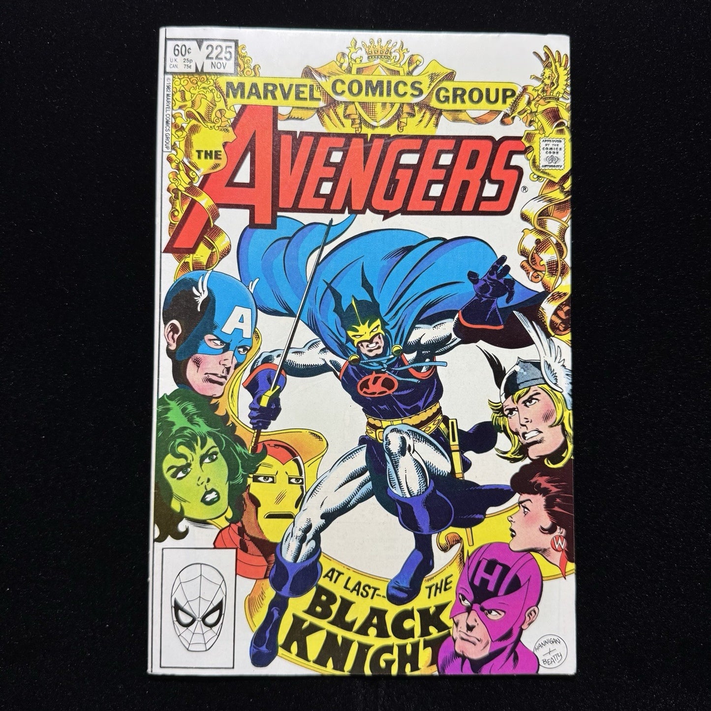Avengers 225 - Cover Art  By Ed Hannigan - Bronze Age Marvel Comics 1982