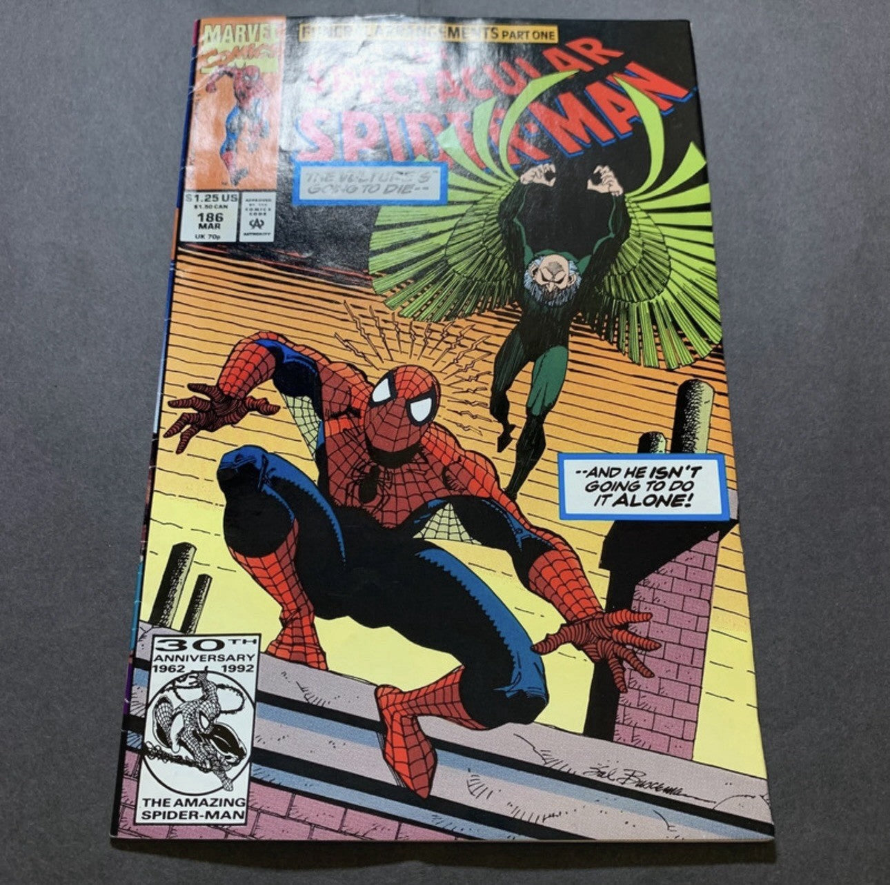 Spectacular Spider-Man 186 - Modern Age Marvel Comics 1992