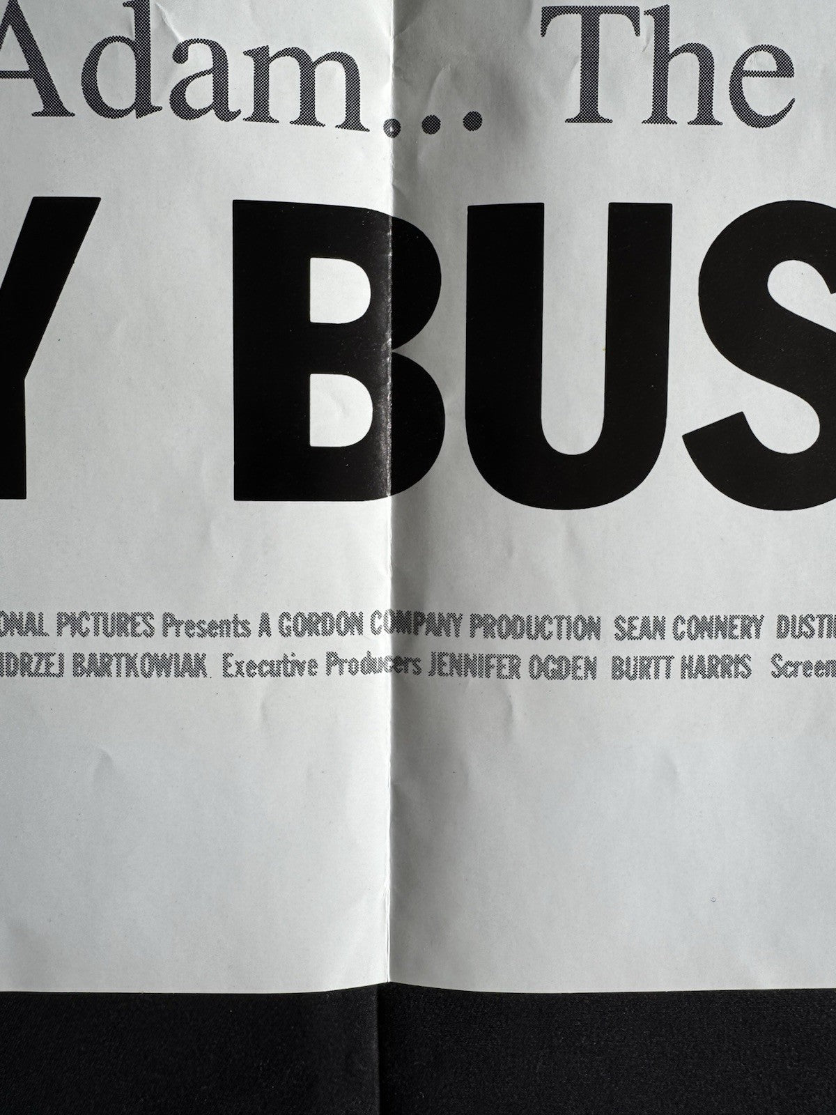 Family Business 1989 - Original UK Quad Movie Poster - Dustin Hoffman - Folded