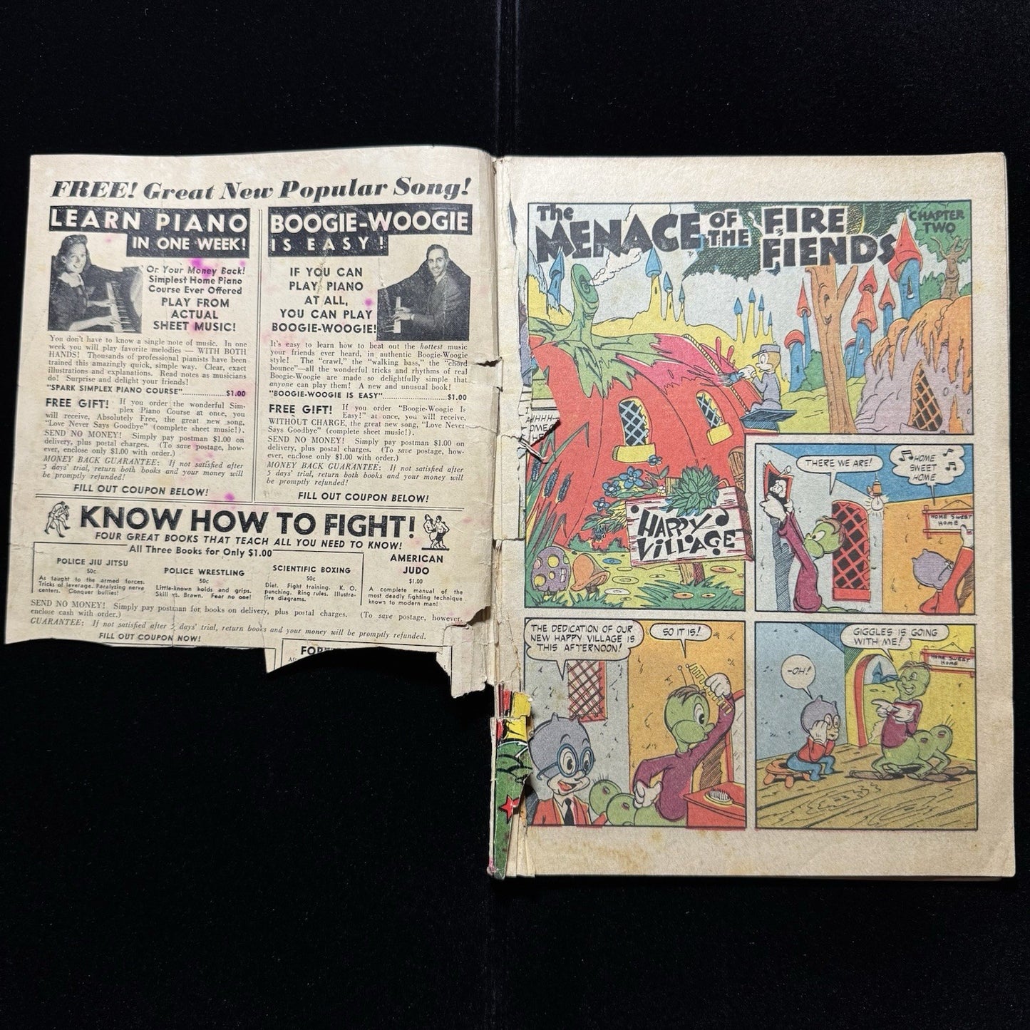 Taffy Comics 1 - 1st Appearance Of Wiggles - Golden Age Rural Home Comics 1945