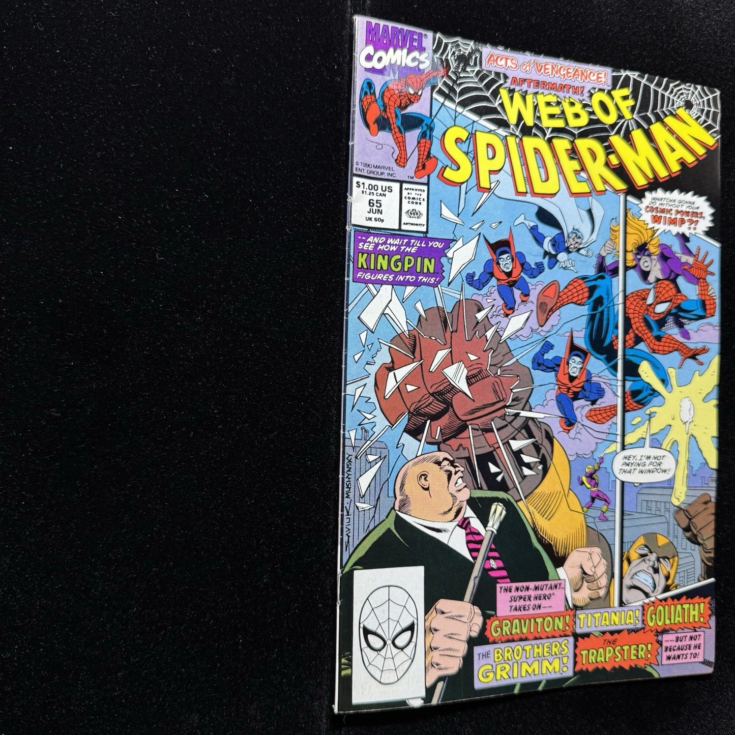 Web Of Spider-Man 65 - Copper Age Marvel Comics 1990