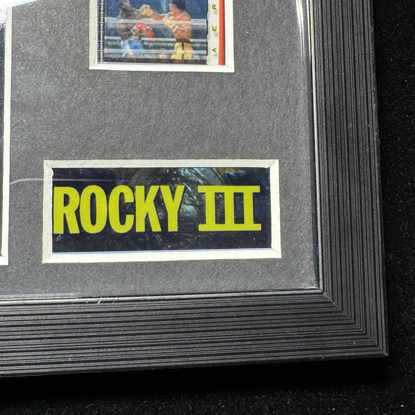 Rocky III Genuine Film Cell Framed - Sylvester Stallone Glass Fronted - Rocky 3