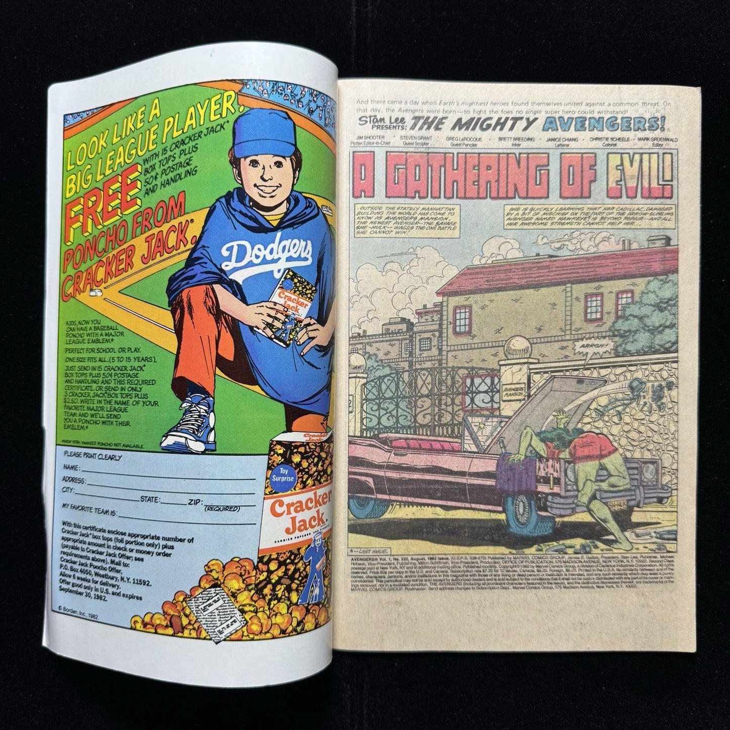 Avengers 222 - New Masters Of Evil Roster - Bronze Age Marvel Comics 1982
