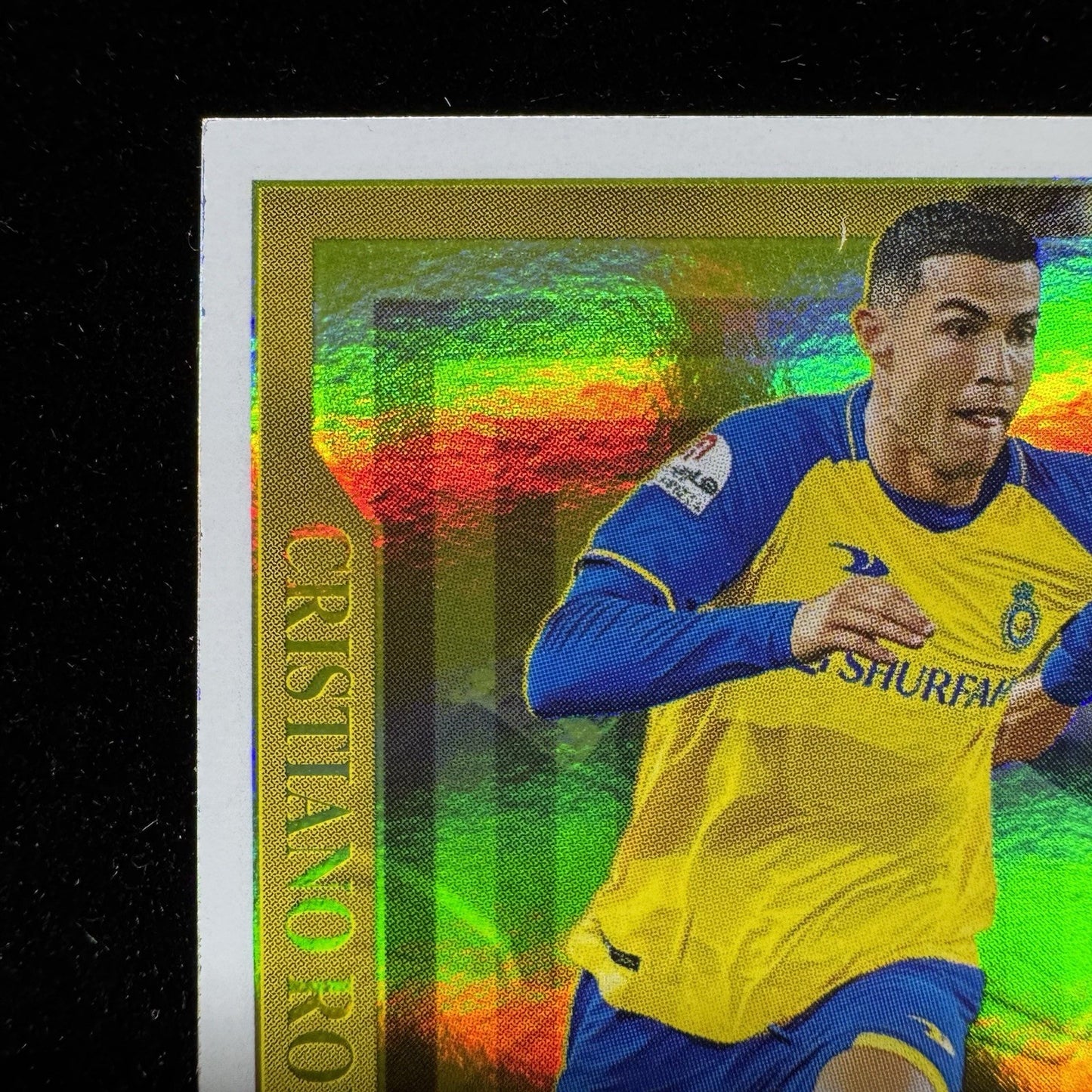 Cristiano Ronaldo 2023-24 Panini FutebolPremium Gold Sticker Al Nassr