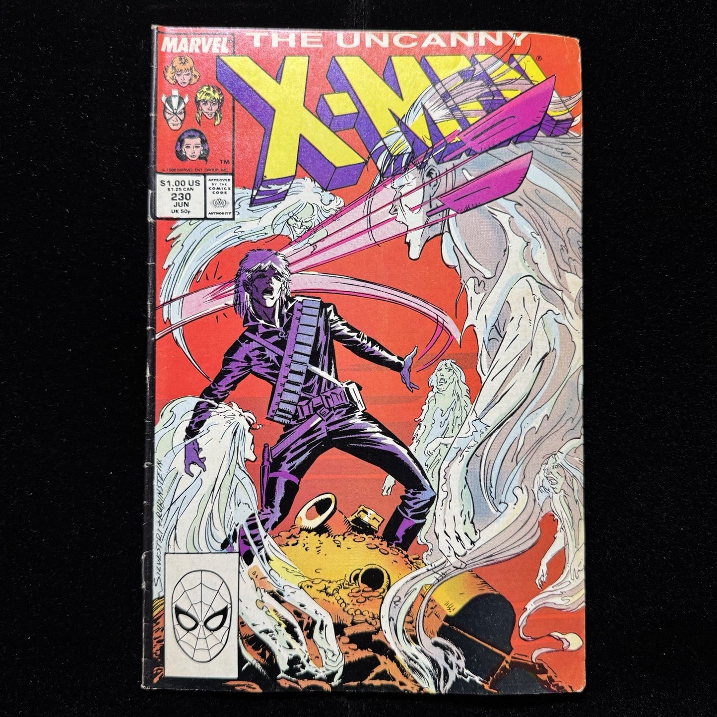 Uncanny X-Men 230 And 225 - Comic Bundle - Copper Age Marvel Comics 1988