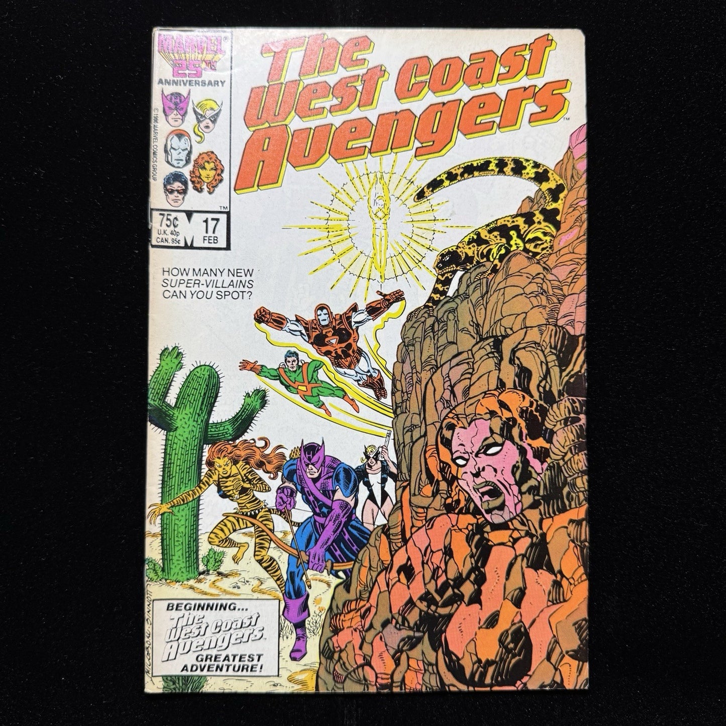 West Coast Avengers 17 - 1st Appearance Of Sunstroke - Copper Age Marvel 1987