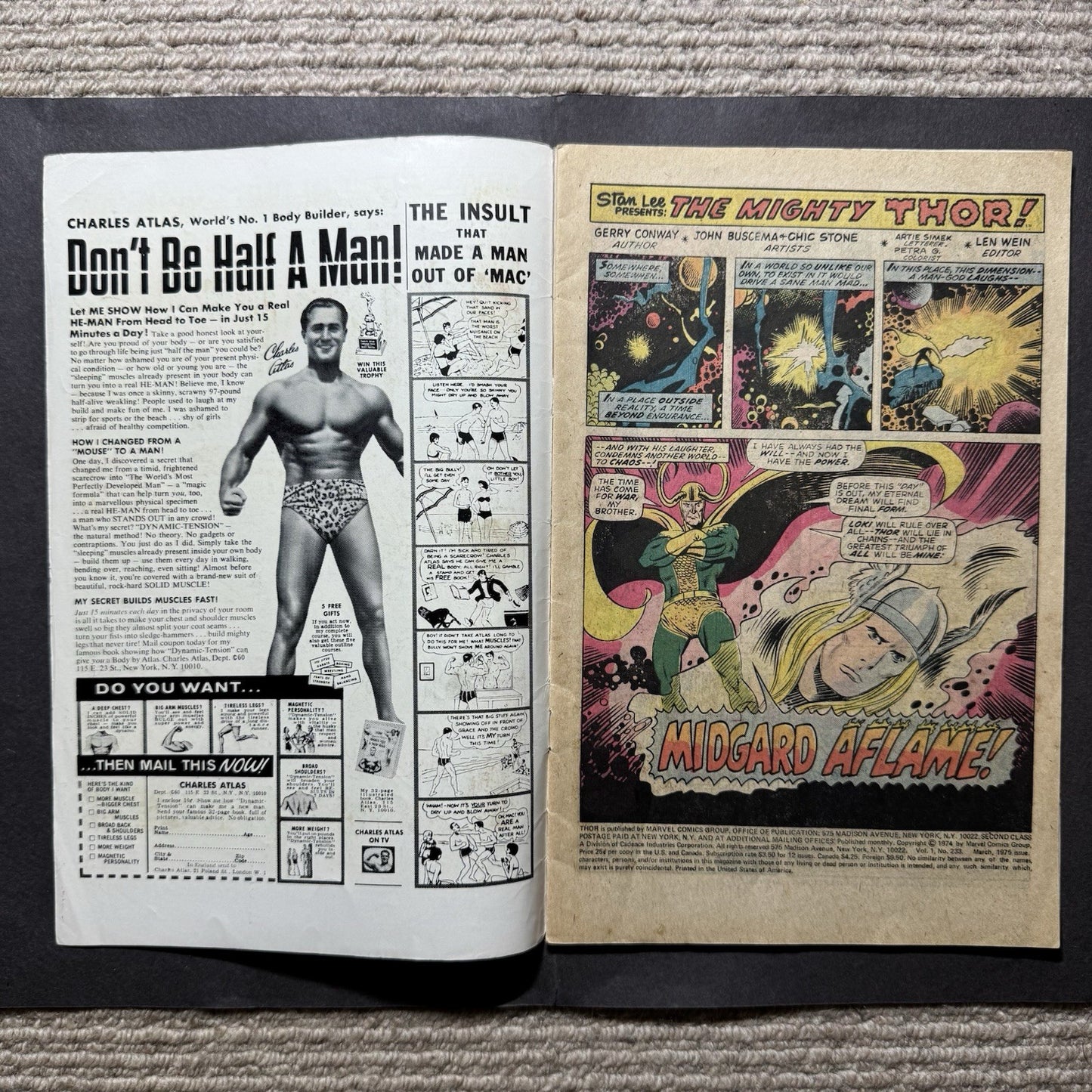 Thor 233 - Bronze Age Marvel Comics 1975