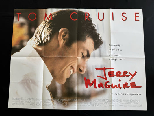 Jerry Maguire 1996 Original UK Quad Cinema Poster - Tom Cruise - Double Sided