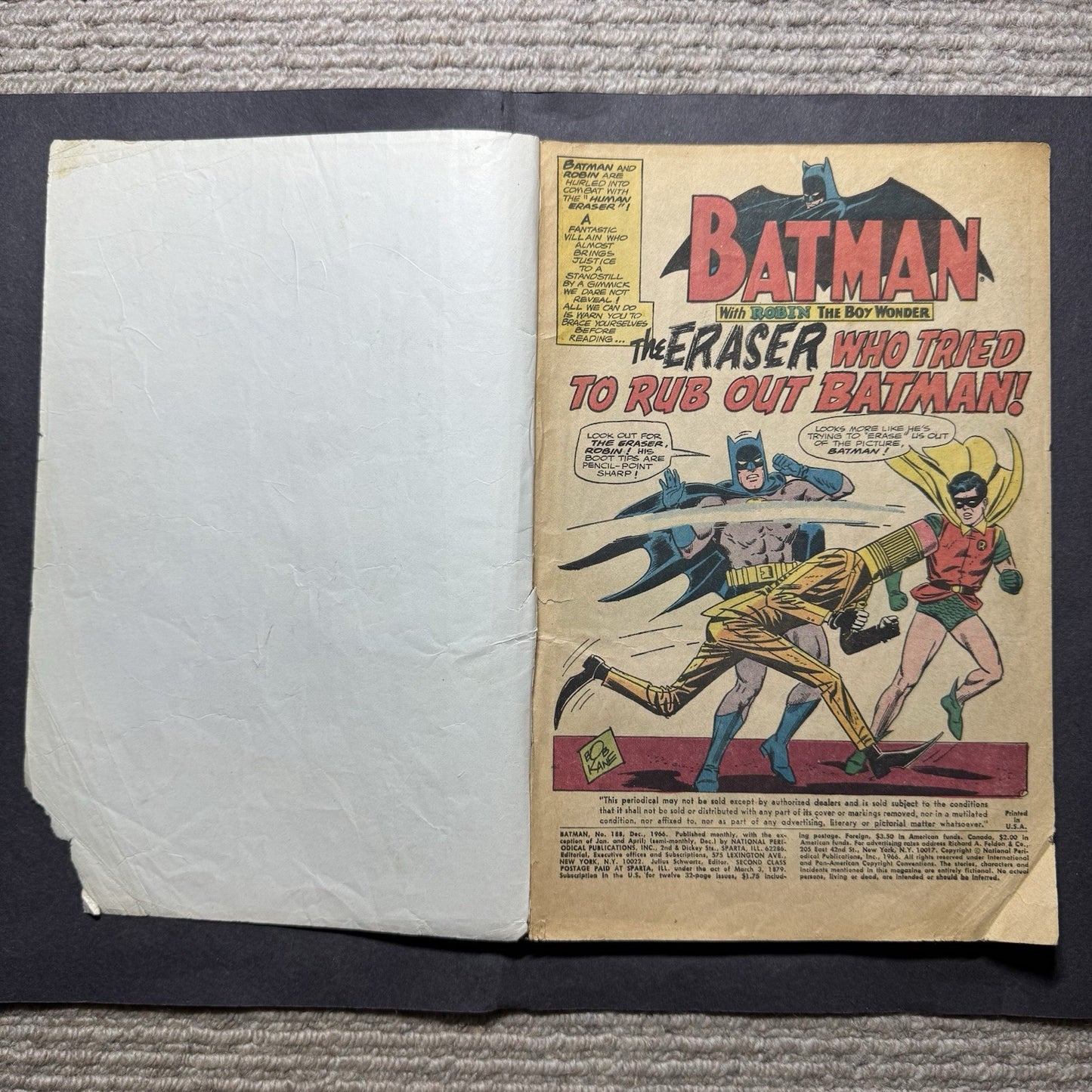 Batman Double Double Comics 1 - Thorpe & Porter - Including Batman 189 - 1970/71
