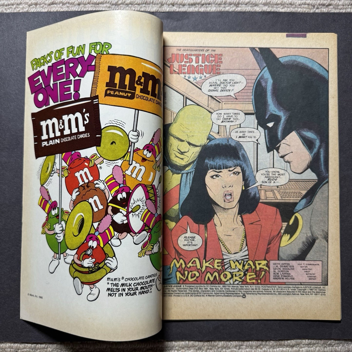 Justice League 2/ Copper Age Dc Comics 1987