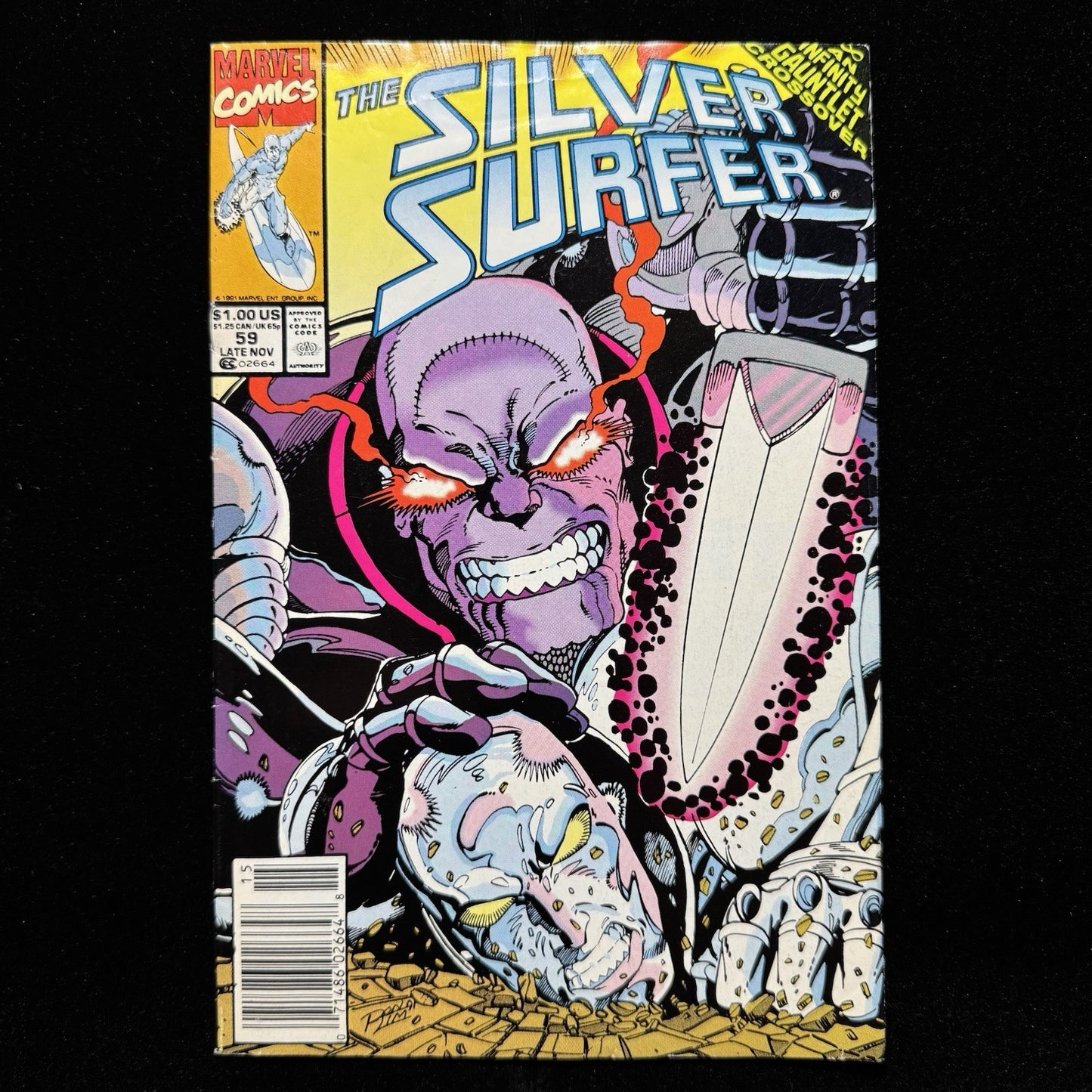 Silver Surfer 59 - Newsstand - Copper Age Marvel Comics 1991