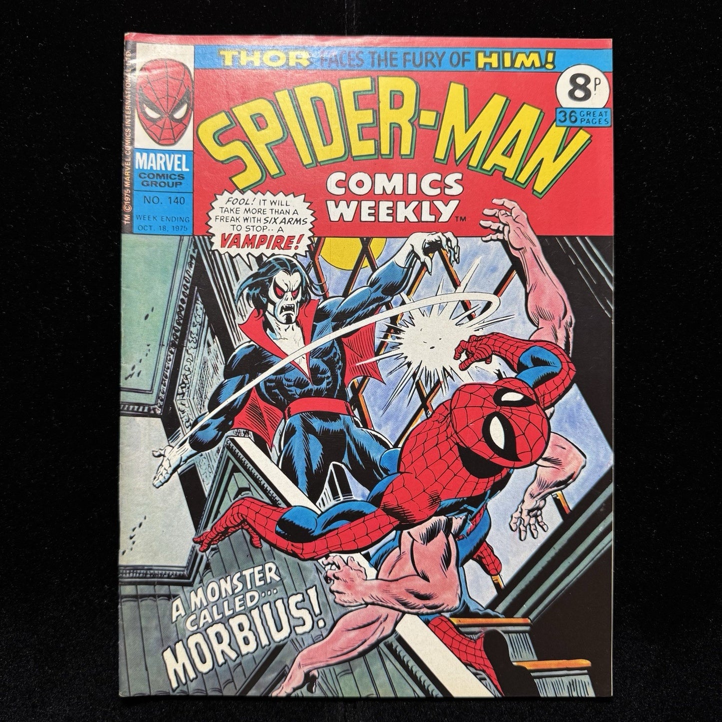 Spider-Man Comics Weekly 140 - Bronze Age Marvel Uk Comics 1975