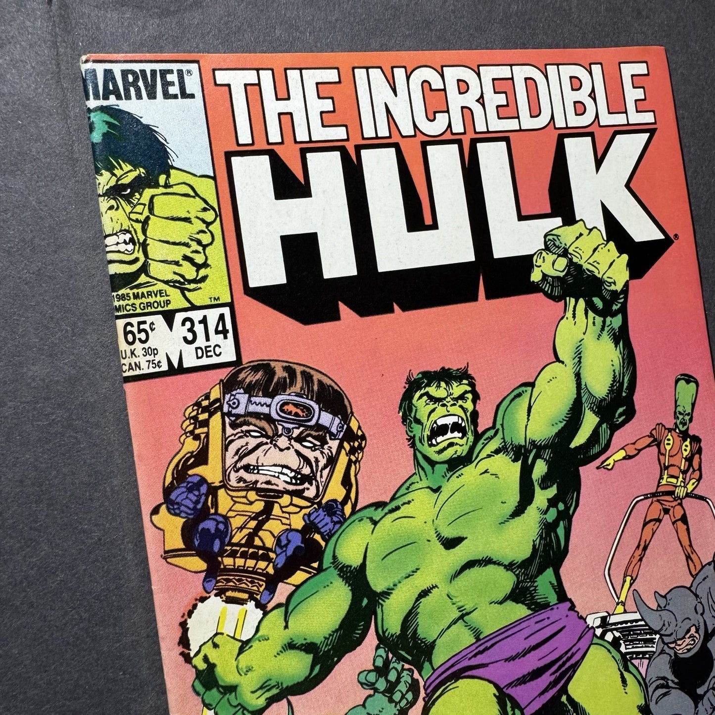 Incredible Hulk 314/ Copper Age Marvel Comics 1985