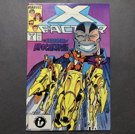 X-Factor 19 - 2nd Cover App Of Apocalypse - Copper Age Marvel Comics 1987