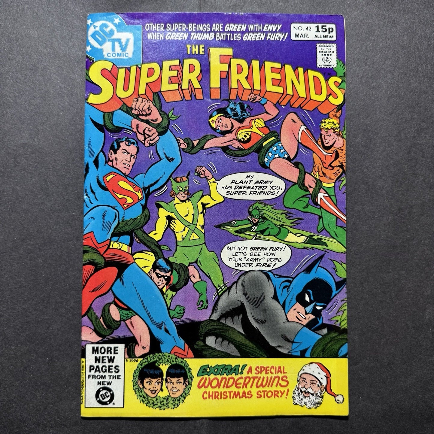 Super Friends 42 - 1st Appearance Of Green Fury - Bronze Age Dc Comics 1981