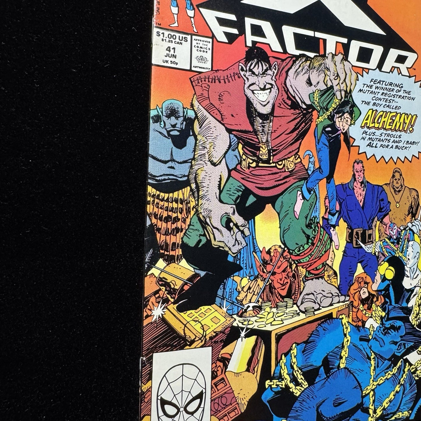 X-Factor 41 - 1st Appearance Of Alchemy - Copper Age Marvel Comics 1989