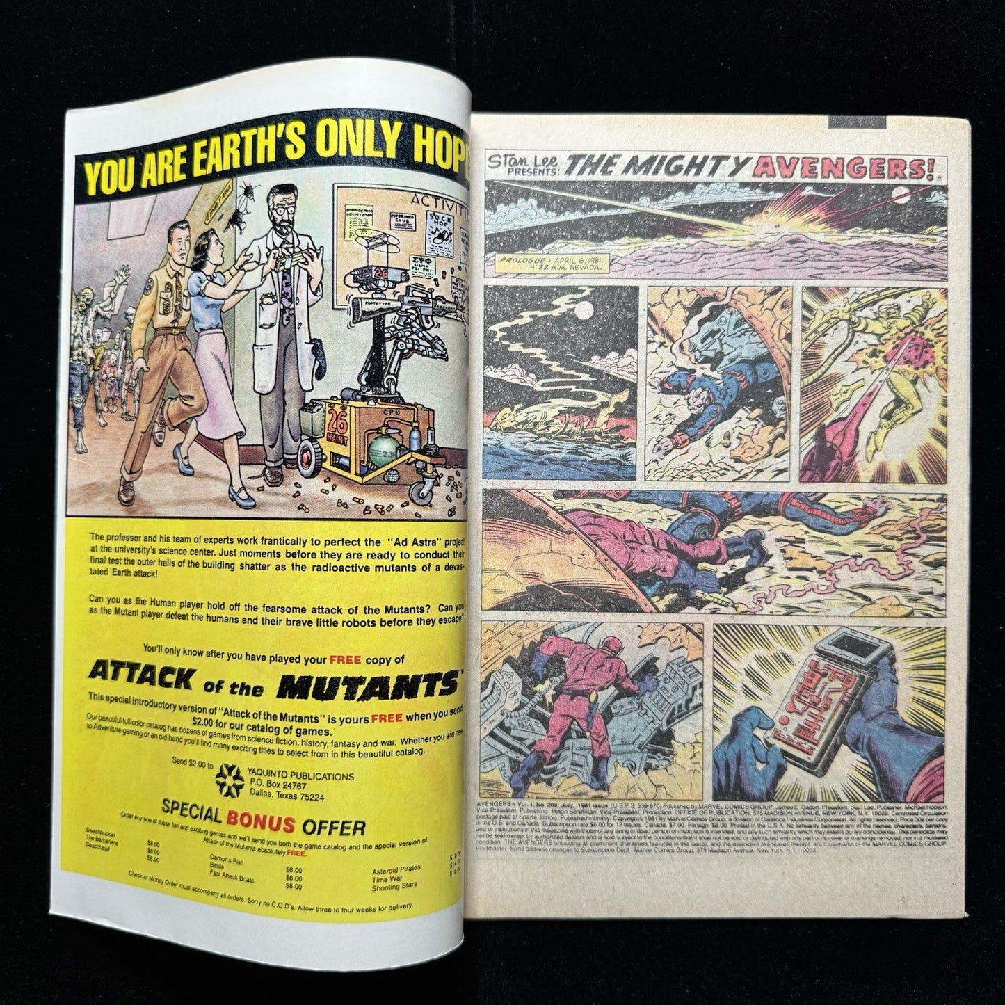 Avengers 209 - Bronze Age Marvel Comics 1981