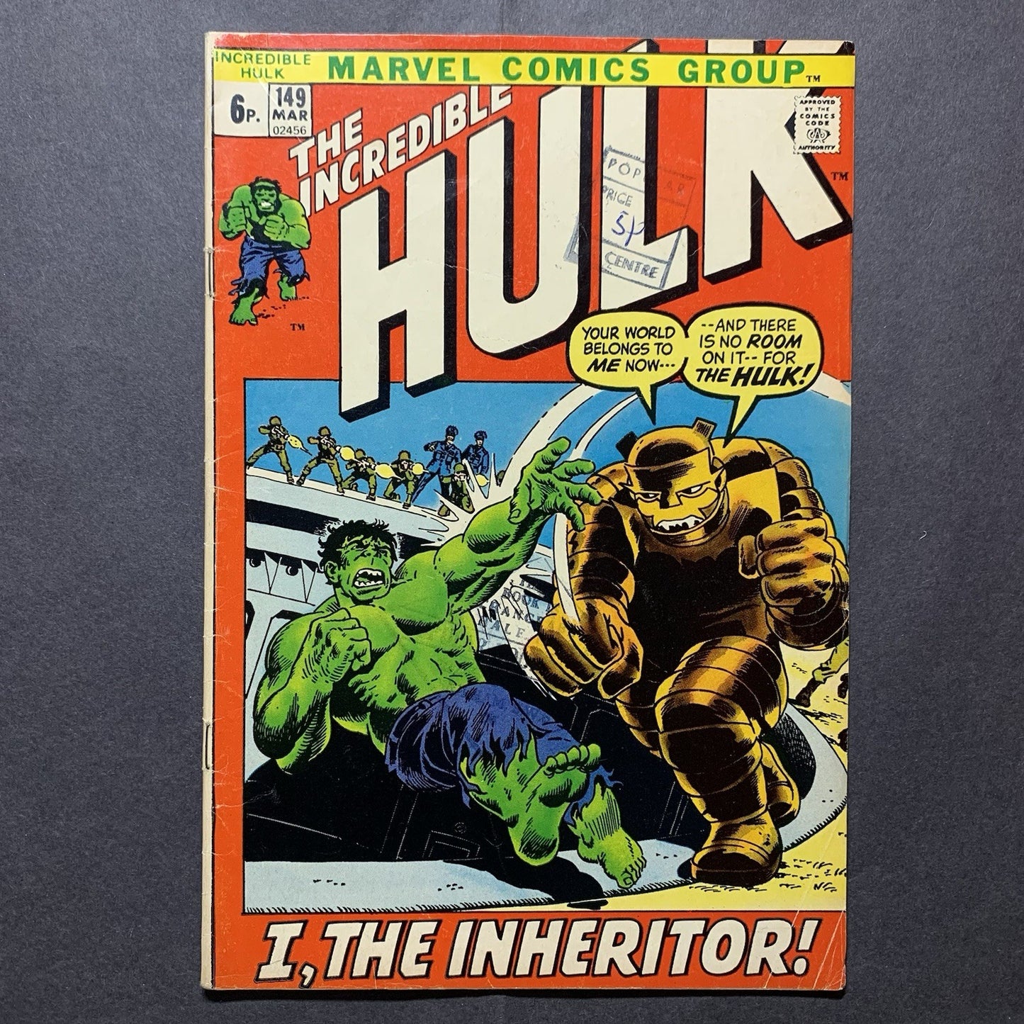 Incredible Hulk 149 - Bronze Age Marvel Comics 1972