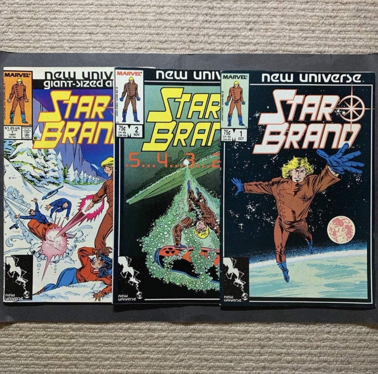 Star Brand 1, 2 and Star Brand Giant Sized annual 1 - copper age marvel 1986/87