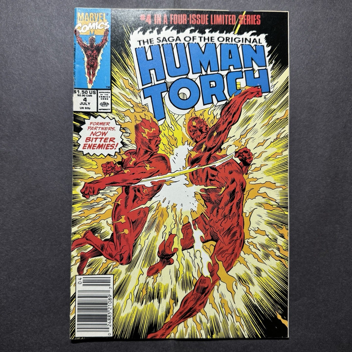 Human Torch 1-4 Full Set/ Copper Age Marvel Comics 1990