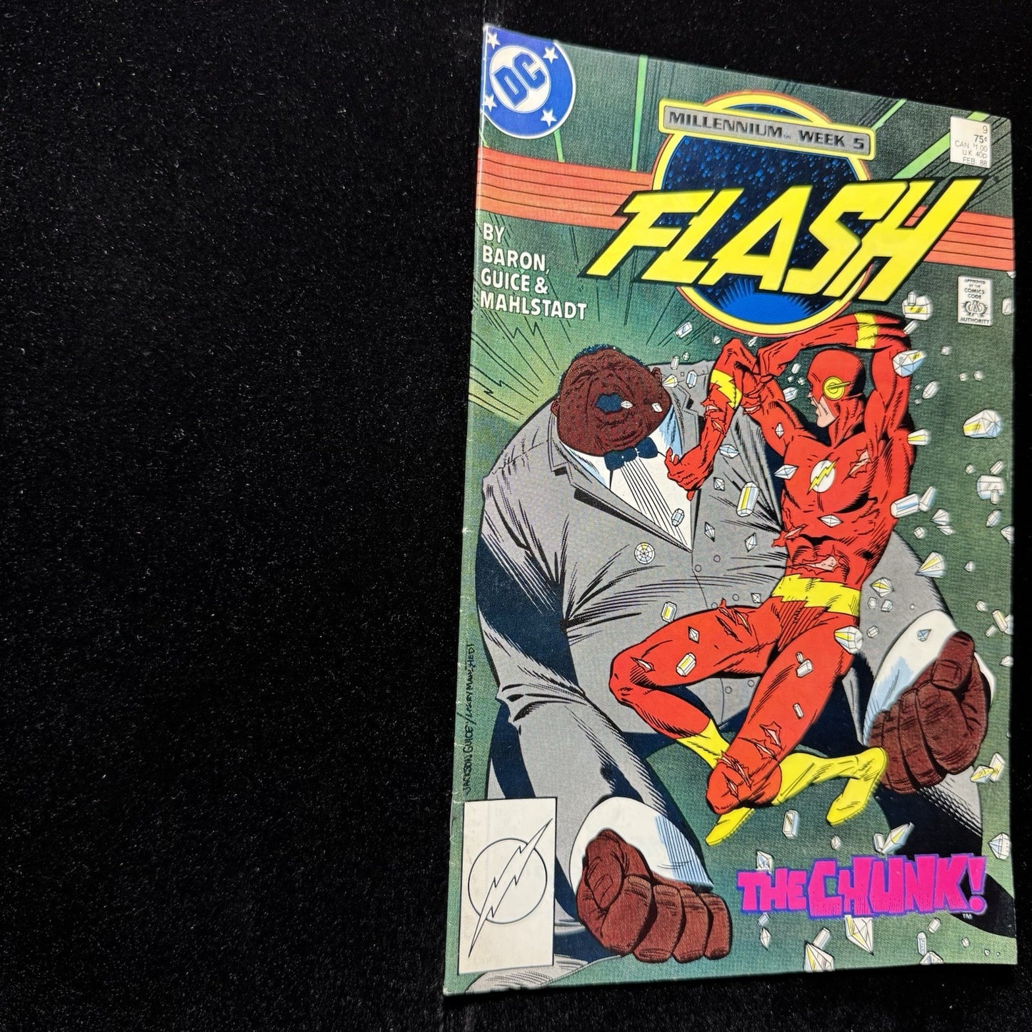 Flash 9 - 1st Appearance Of Chunk - Copper Age Dc Comics 1988