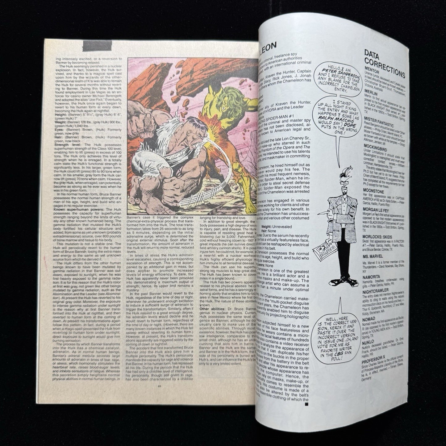 The Official Handbook of the Marvel Universe 3 - Copper Age Marvel Comics 1989