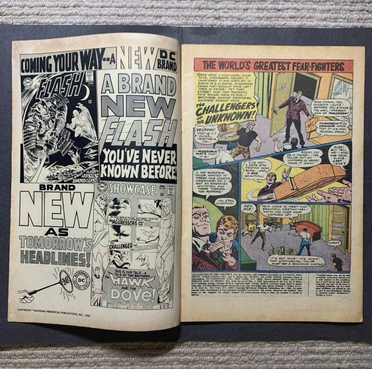 Challengers Of The Unknown 62 - Silver Age Dc Comics 1968